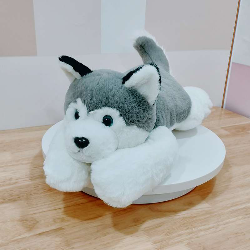 Kawaii Grauer Husky Plüsch
