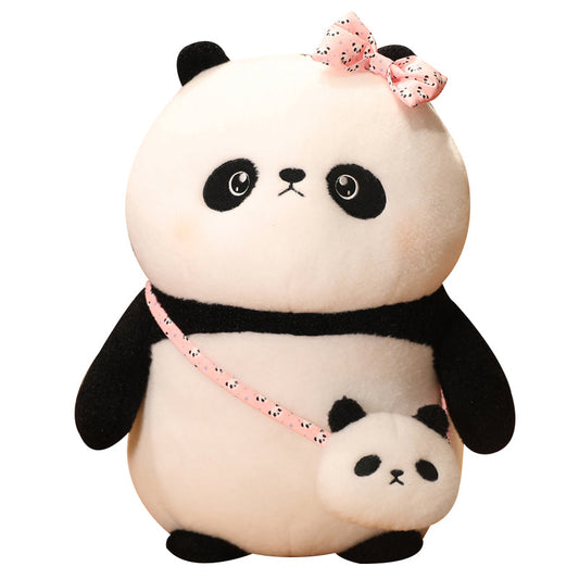 Kawaii Panda Plüschspielzeug mit Tasche