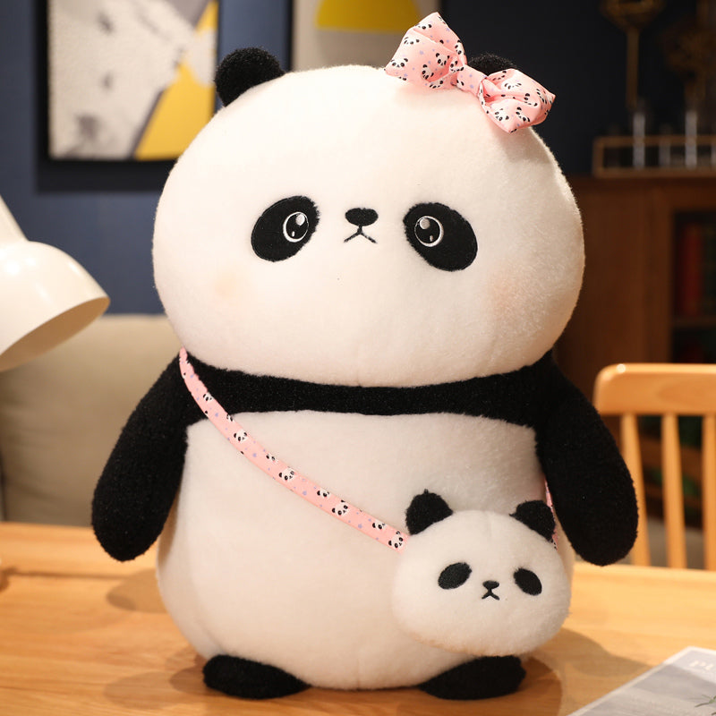 Kawaii Panda Plüschspielzeug mit Tasche