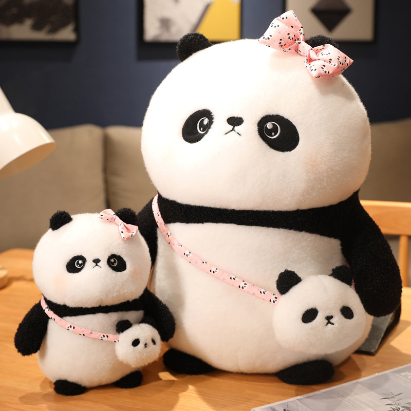 Kawaii Panda Plüschspielzeug mit Tasche
