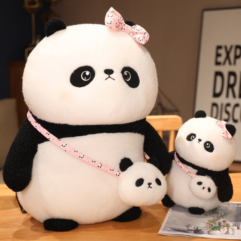 Kawaii Panda Plüschspielzeug mit Tasche