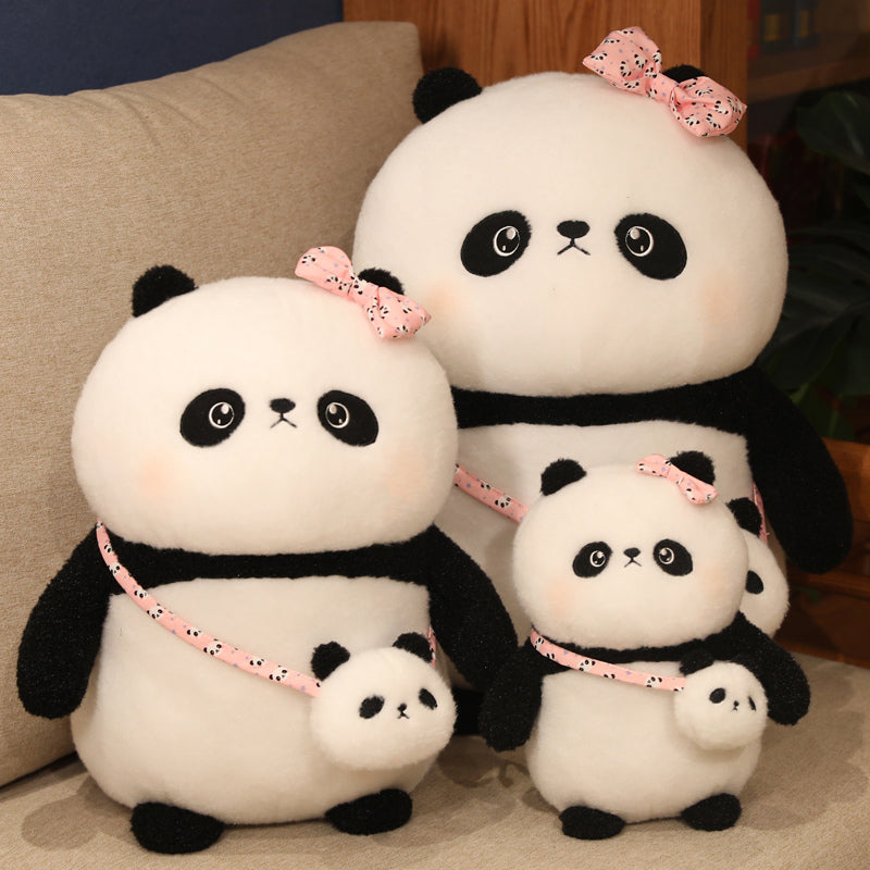 Kawaii Panda Plüschspielzeug mit Tasche