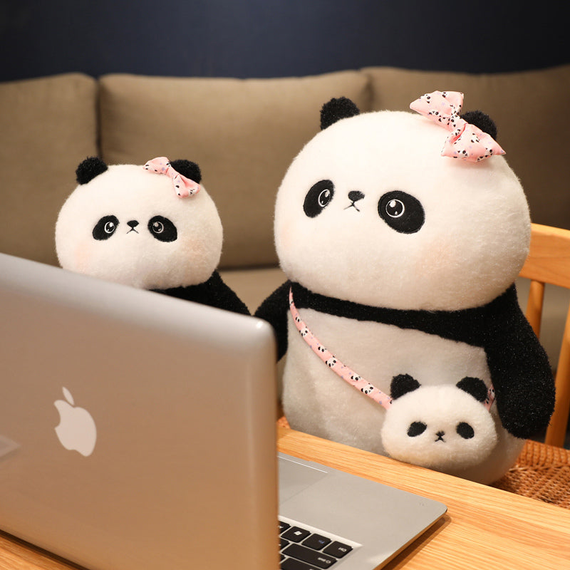 Kawaii Panda Plüschspielzeug mit Tasche