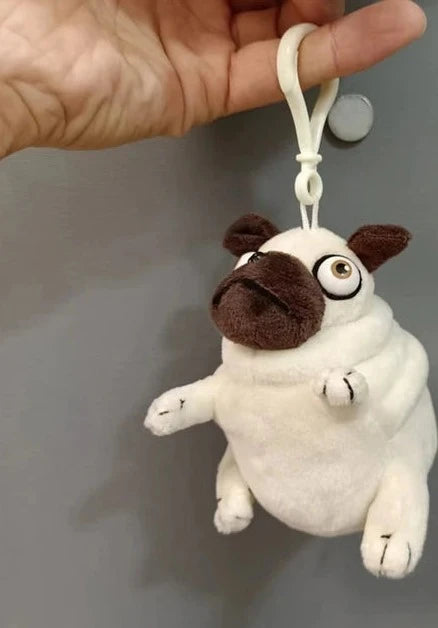Knuffiger Mops-Anhänger