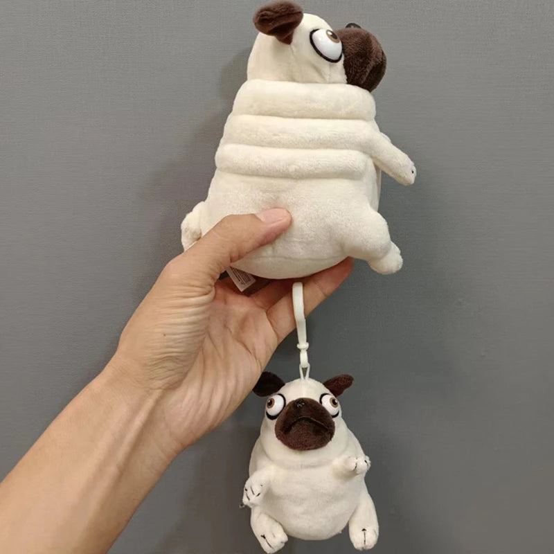 Knuffiger Mops-Anhänger