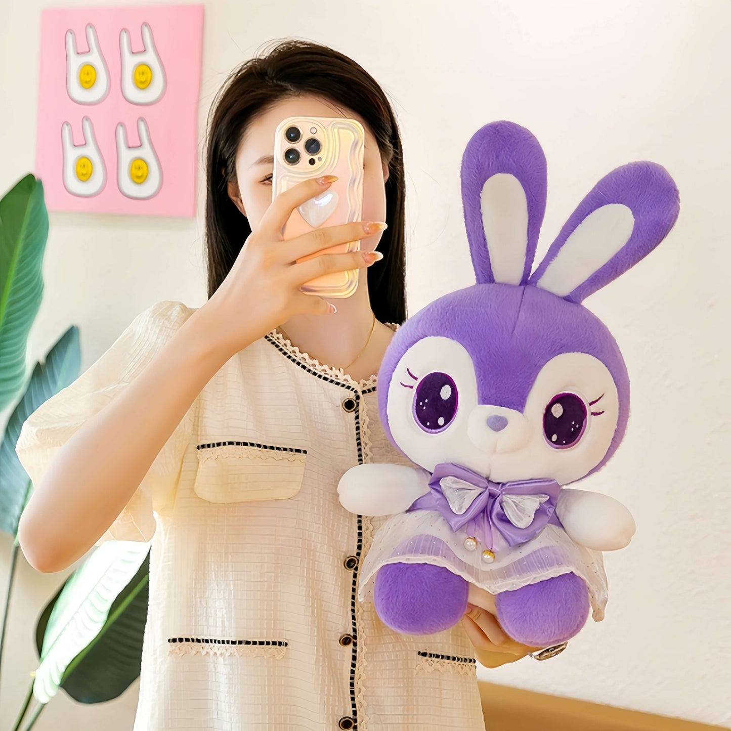 Niedlicher Lila Hase