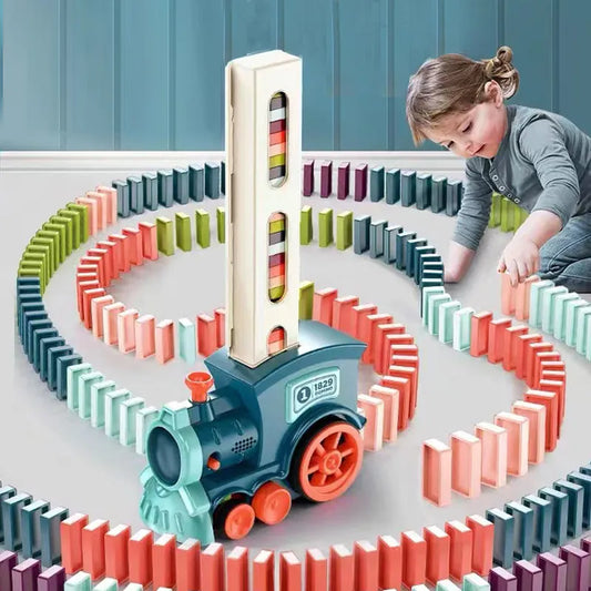 Domino train - magiske dominostener