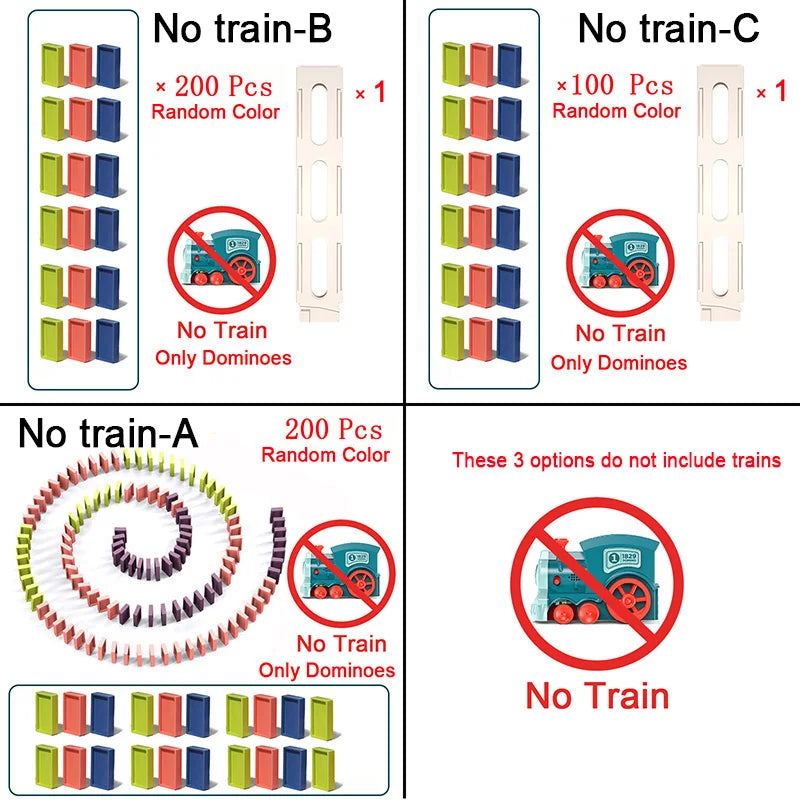 Domino train - magiske dominostener