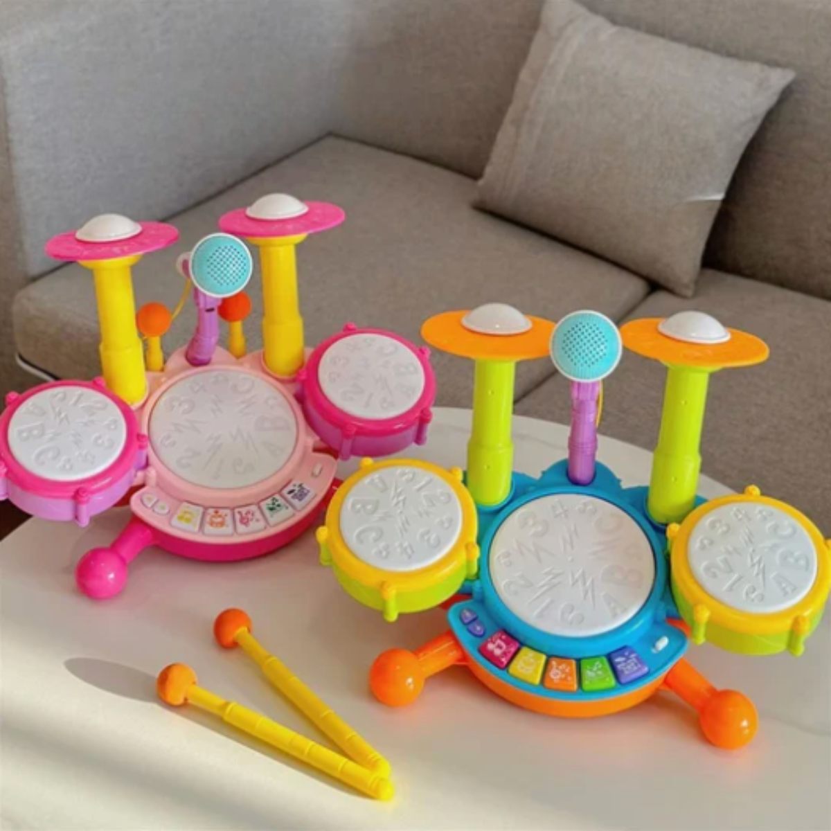Kinderschlagzeug - die kleinen legen los - spielzeugschlagzeug