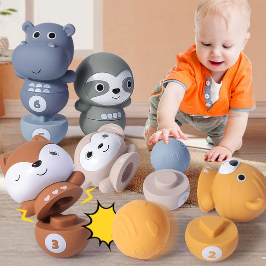 Sensorische kinder tier bausteine