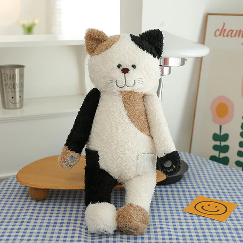 Japanische Süße Plüschkatze - Weicher Kuschelfreund für Kinder