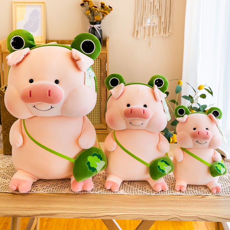 Pinky - Süßes Schwein Plüschfigur mit Tasche & Hut