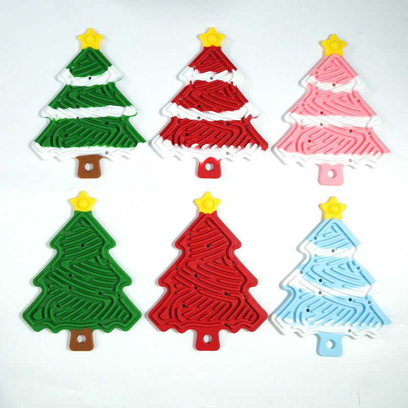 Sensorisches kinderspielzeug im weihnachtsdesign