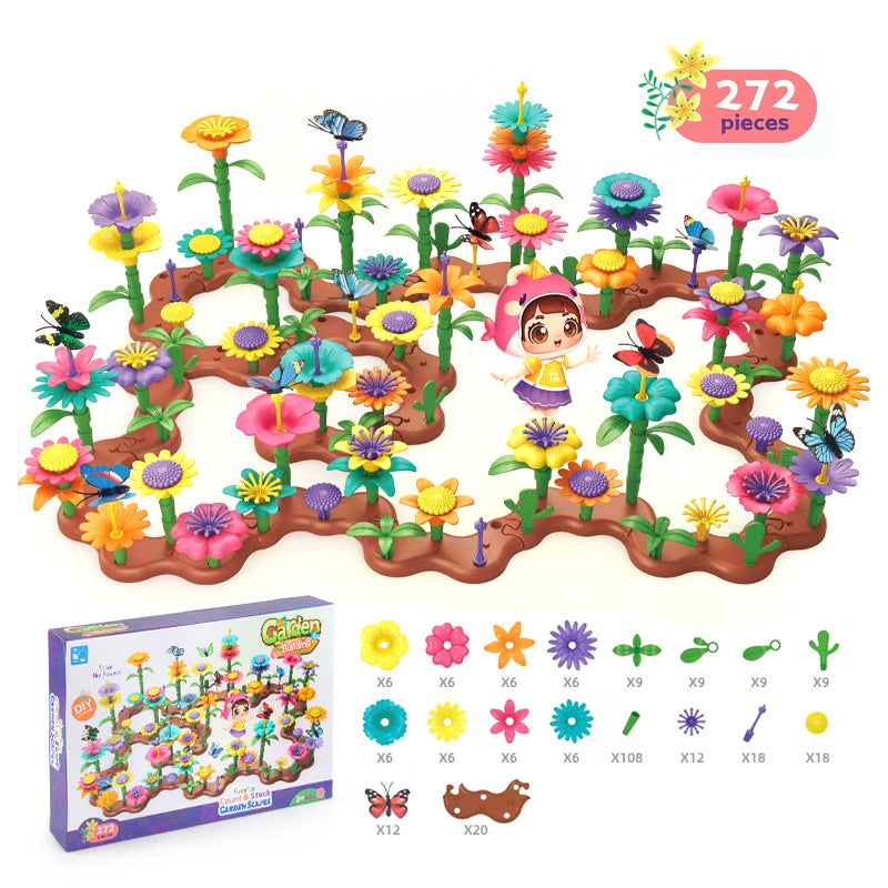 Kreative blumen spielsteine