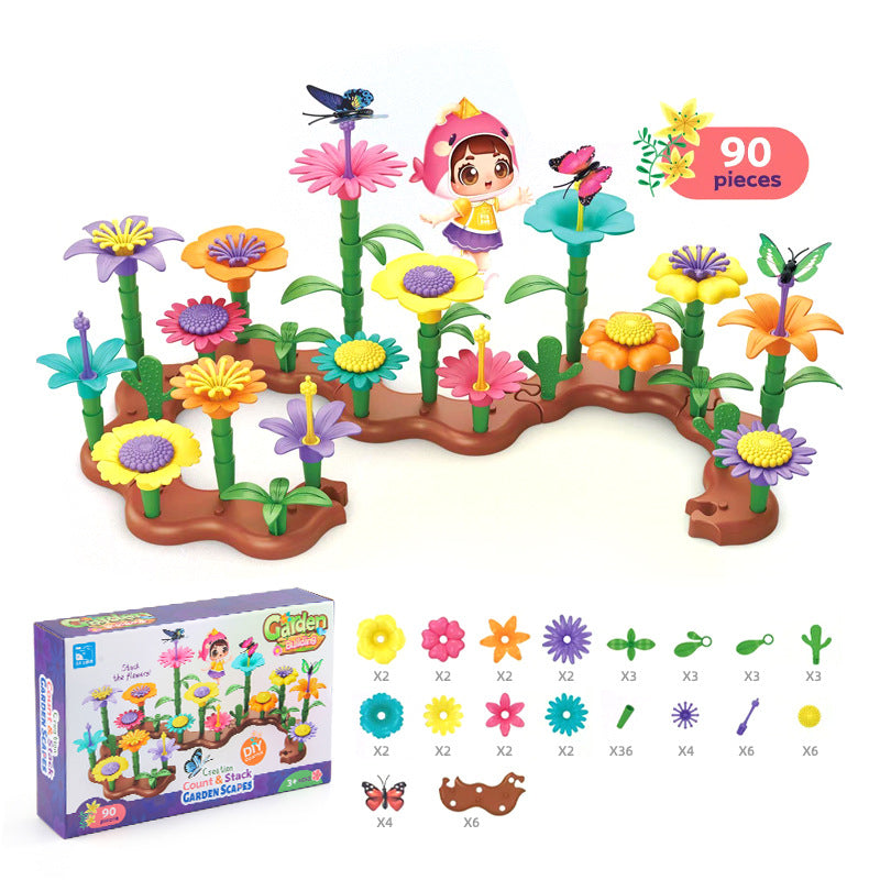 Kreative blumen spielsteine
