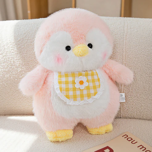 Kuscheliger Baby Pinguin mit Lätzchen - Plüschtier Freund