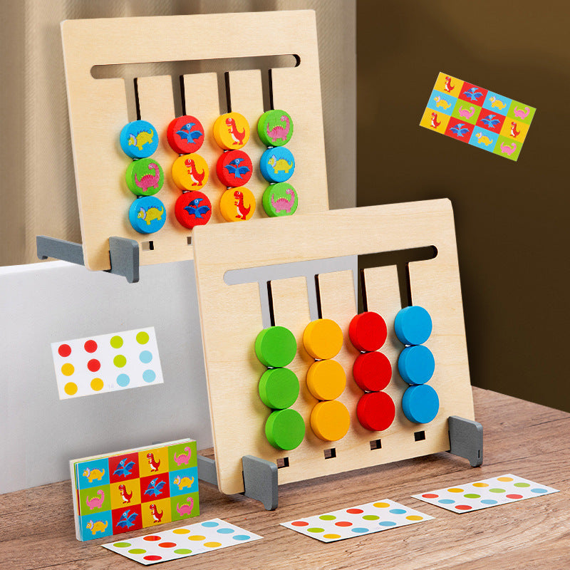 Montessori formen und farben lernspiel aus holz