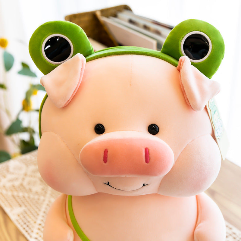Pinky - Süßes Schwein Plüschfigur mit Tasche & Hut