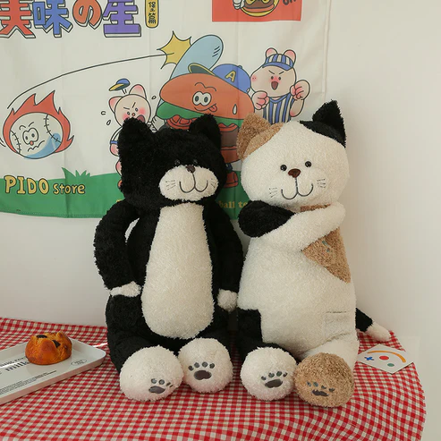 Japanische Süße Plüschkatze - Weicher Kuschelfreund für Kinder