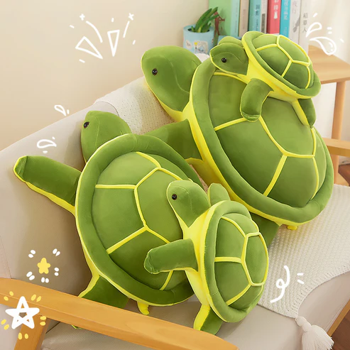 Weiche Schildkröten-Plüschfigur - Kuscheliger Freund für Kinder