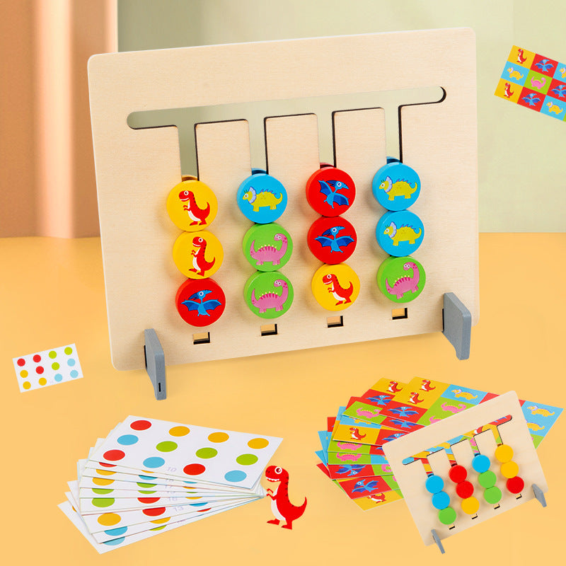 Montessori formen und farben lernspiel aus holz
