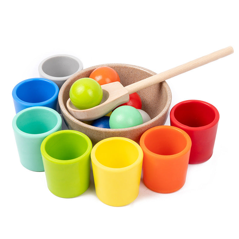 Montessori sortier und farberkennung holz set