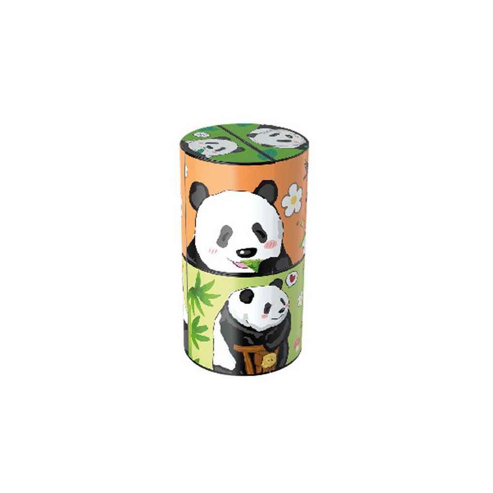 Panda puzzle - pädagogische unterhaltung - rätselwürfel