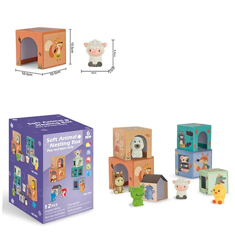 Pädagogisches farm fingerpuppen stappelspiel
