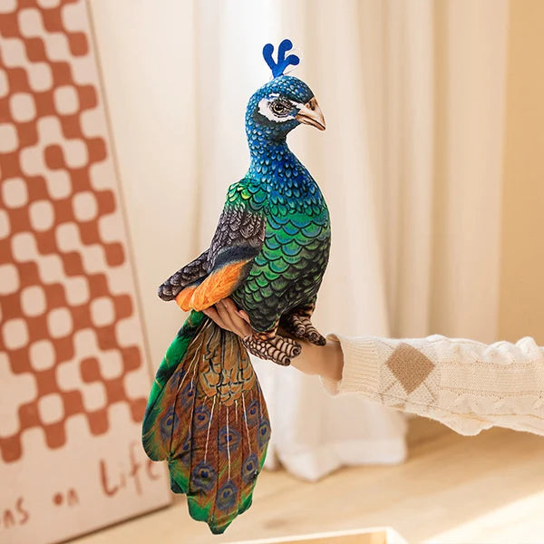 Realistische Pfau-Plüschies
