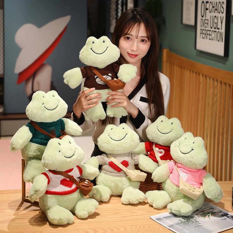 Froggy Smile - Glücklicher Kawaii Frosch Plüschtier
