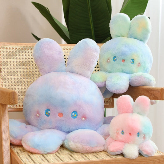 Rainbow Hoppy - Pastell Kawaii Hase Oktopus Plüsch