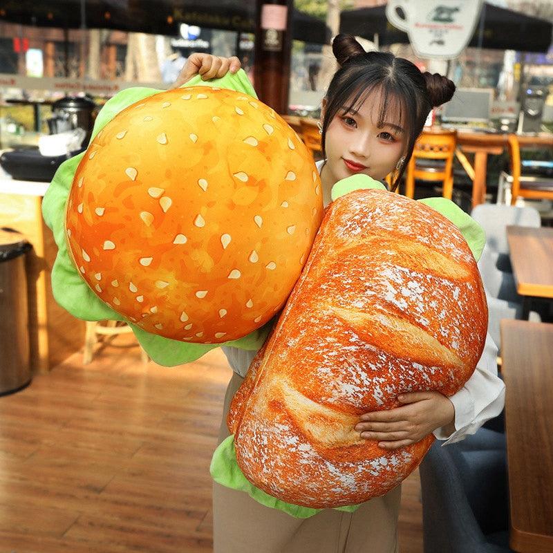 Sandwich und Hamburger Plüsch Sitzkissen Kissen