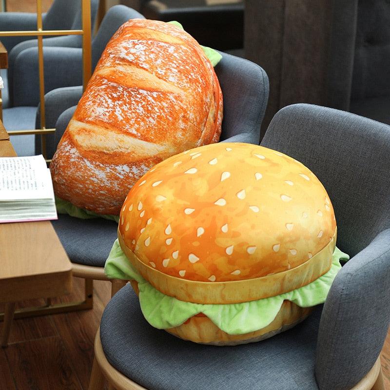 Sandwich und Hamburger Plüsch Sitzkissen Kissen