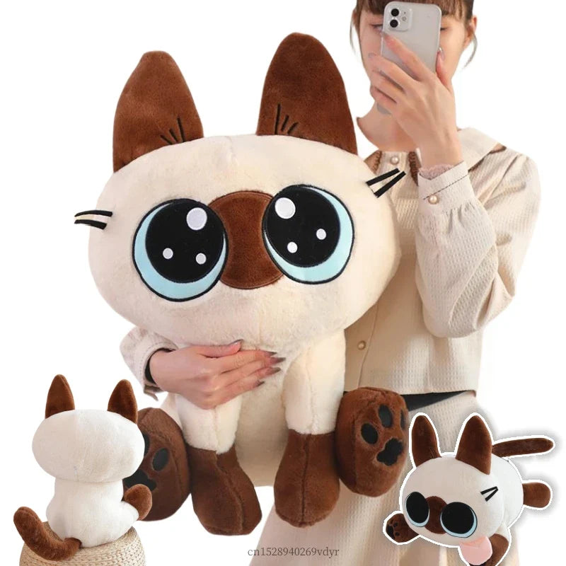 Siamesische katze als anime kuscheltier