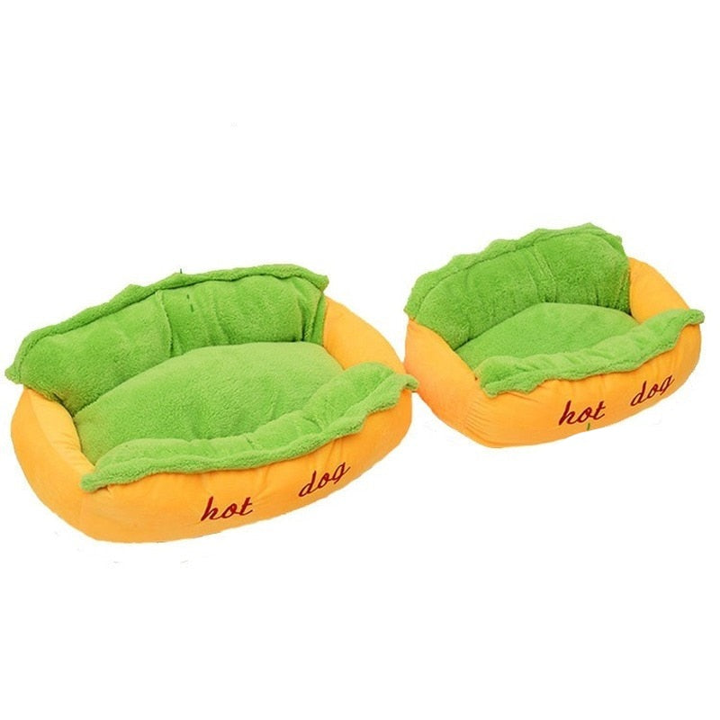 Hot Dog geformt Haustier Bett