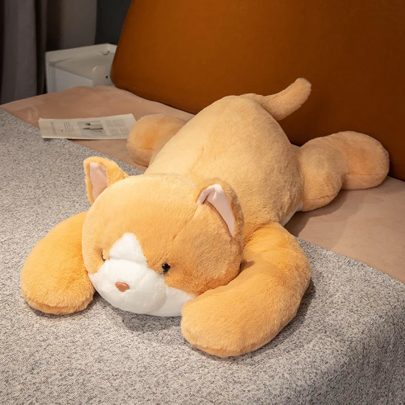 Giant Orange Cat Plushie Cat Stuffed Animals - Plushie Depot
