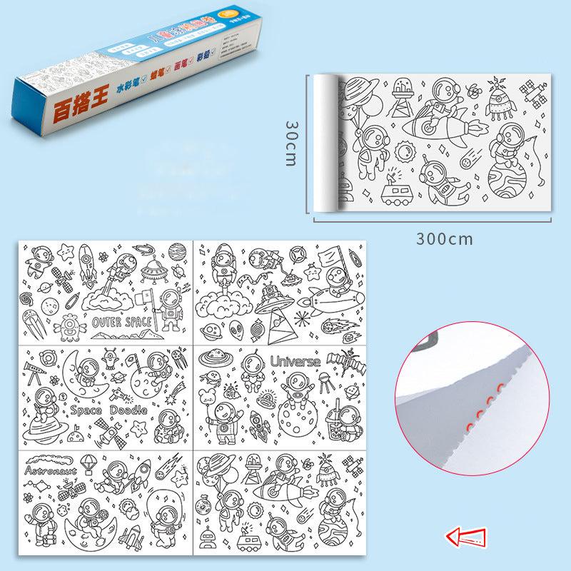 ColoringPaper - entfesseln sie die kreativität Ihrer kleinen - XXL-malpapier