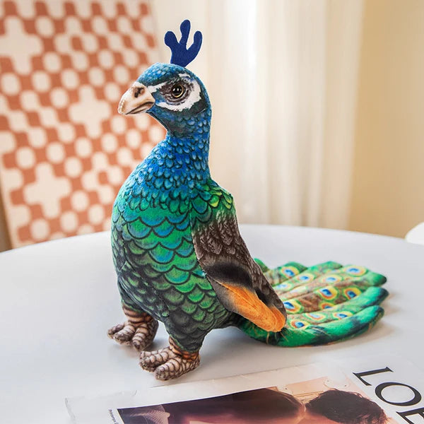 Realistische Pfau-Plüschies