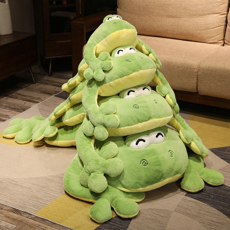 Übergroßer Fröhlicher Frosch Kuschler