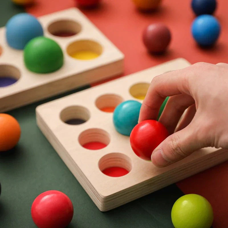 Color match fun - regenbogen sortierbälle spiel