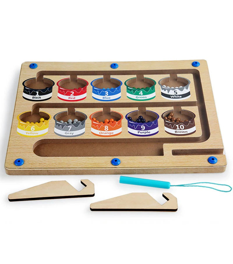 Woods - labyrinth-abenteuer mit magneten - magnetische sortiertafel