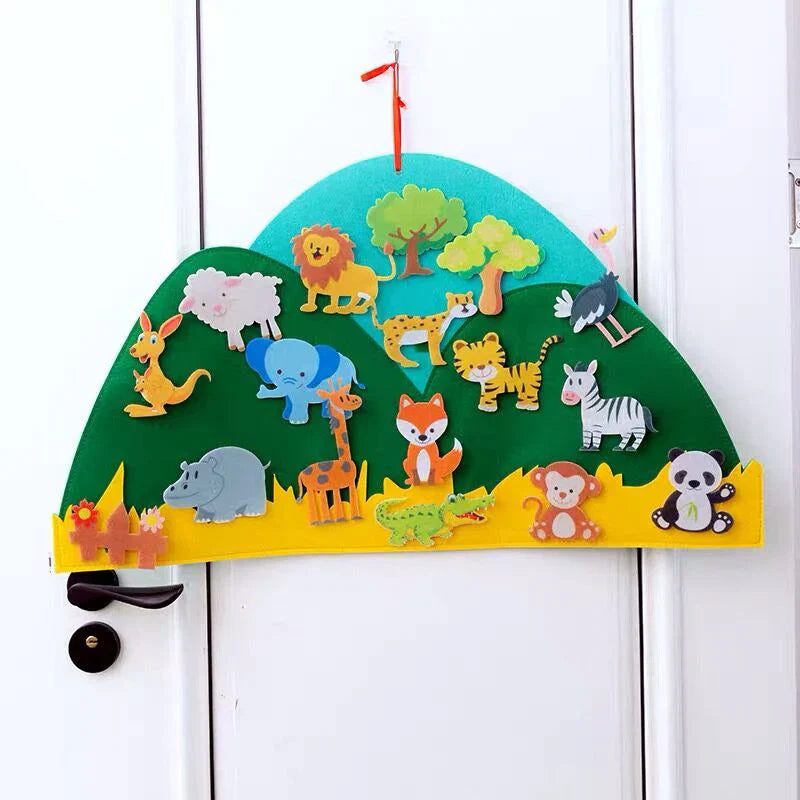 Diy tierreich | filz-tier wandhänger