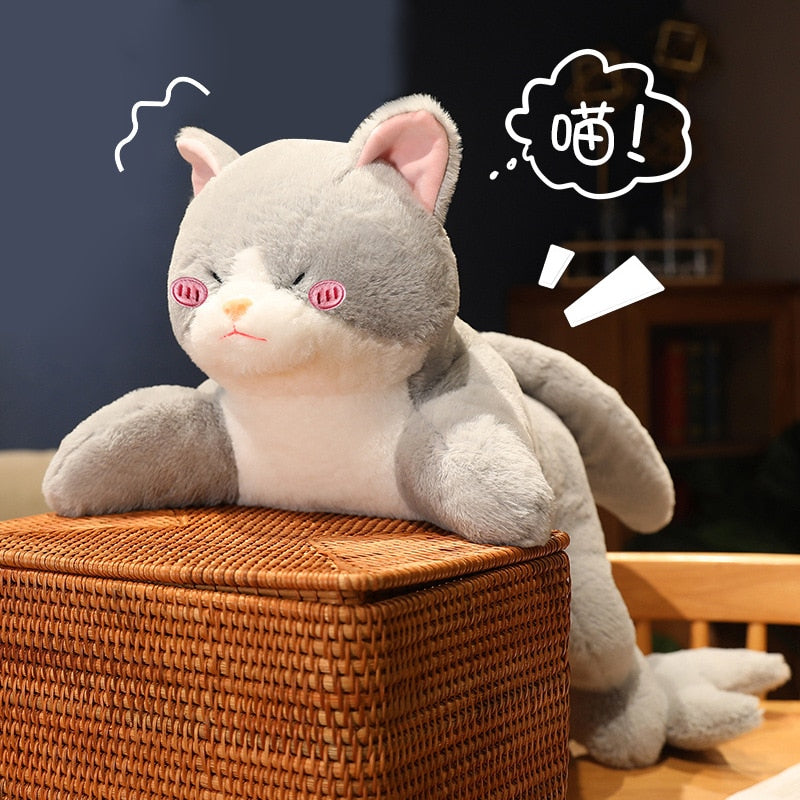 Neko Sharky - Graues Kawaii Katzenhai Plüschtier