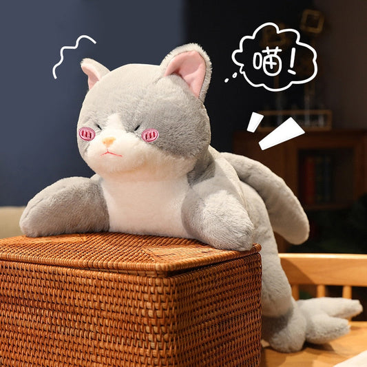 Neko Sharky - Graues Kawaii Katzenhai Plüschtier