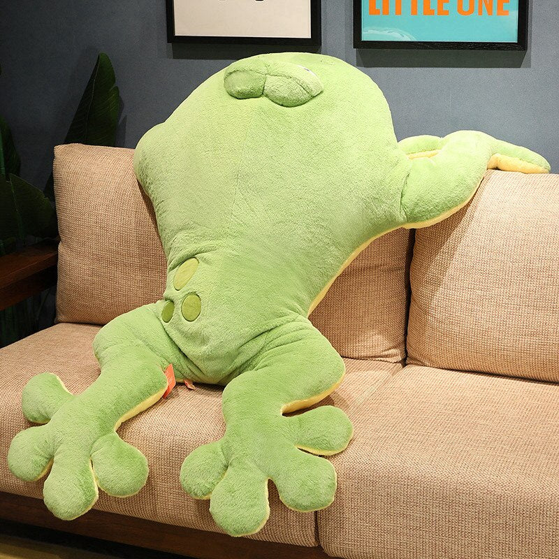 Übergroßer Fröhlicher Frosch Kuschler