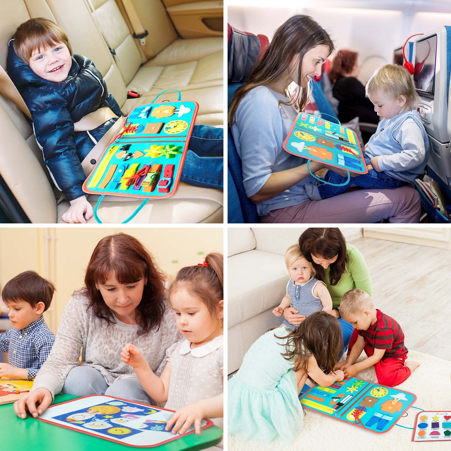 Sensory book board - erforschen und lernen durch fühlen - filzbuch