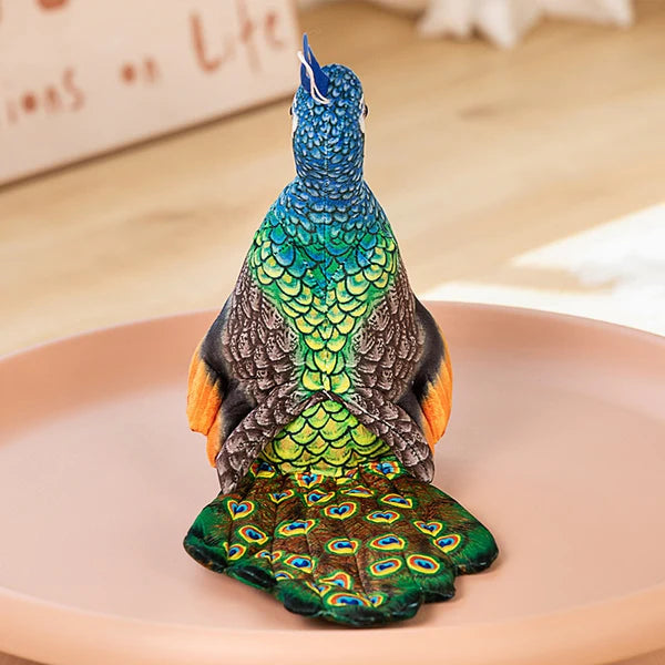 Realistische Pfau-Plüschies