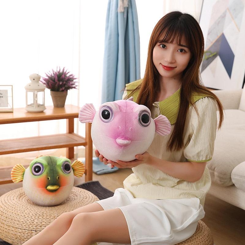Lebensechter Plüsch Fugu Fisch