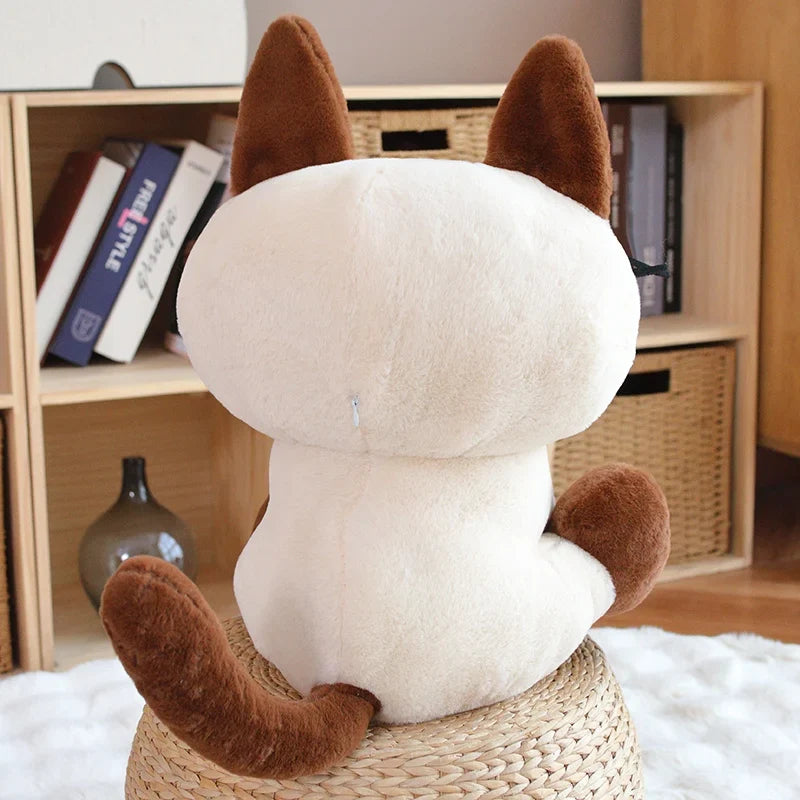 Siamesische katze als anime kuscheltier