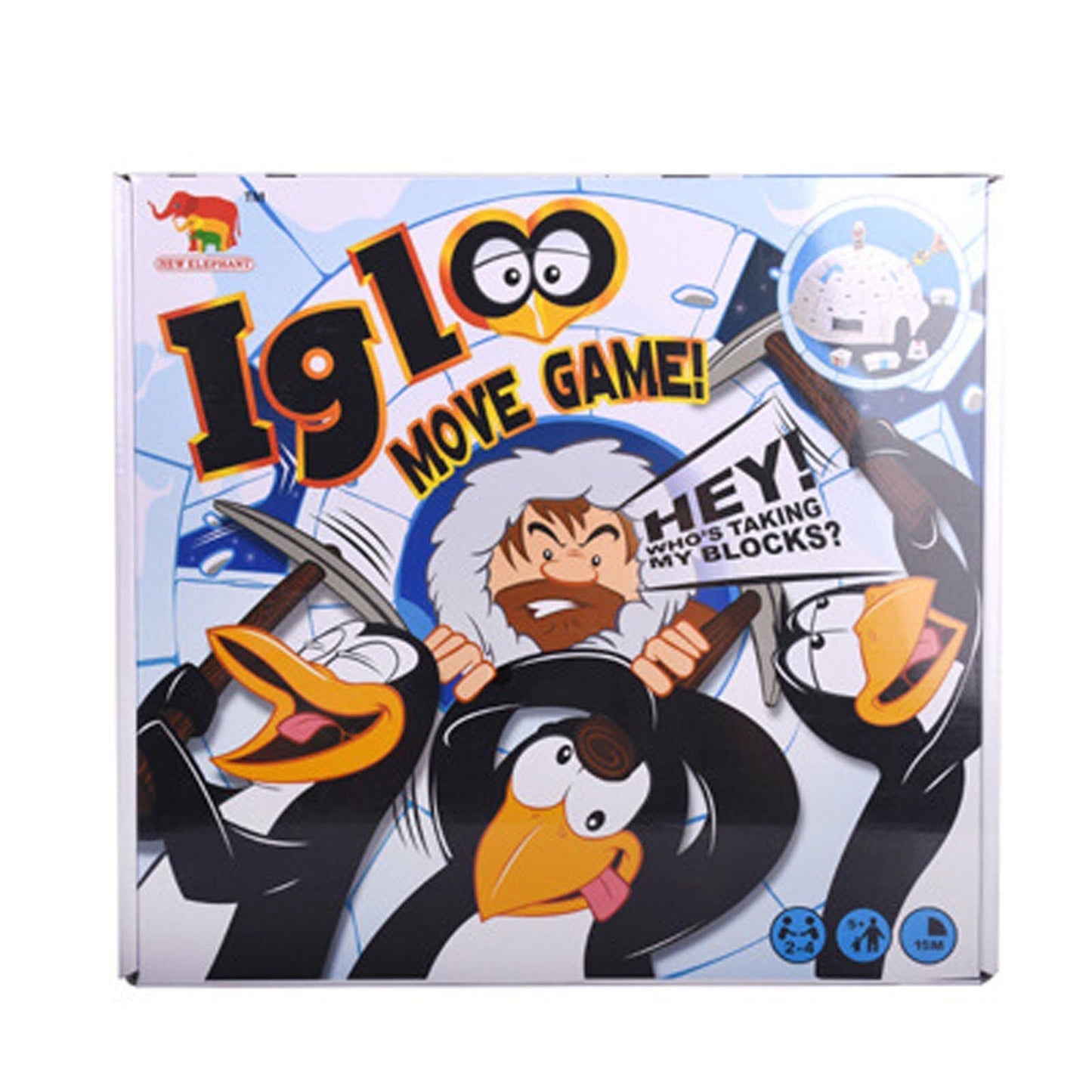 Igloo game - eine eisige herausforderung - klötzchenspiel